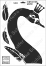 Schablone-Stencil A3 101-5434 Schwan mit Krone